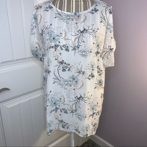 Maurice’s Eastern Floral Grommet Top size L